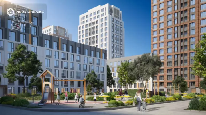 1-комнатная квартира, этаж 5 из 18, 43 м², фотография 2