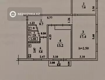 3-бөлмелі пәтер, қабат 4 барлық қабат саны 5, 56 м², 11-нобай