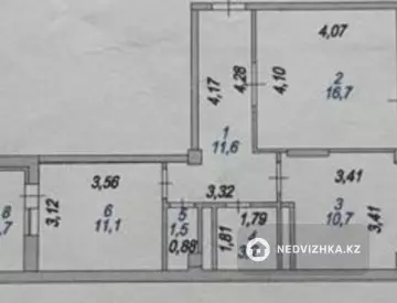 2-комнатная квартира, этаж 9 из 9, 58 м², миниатюра 12