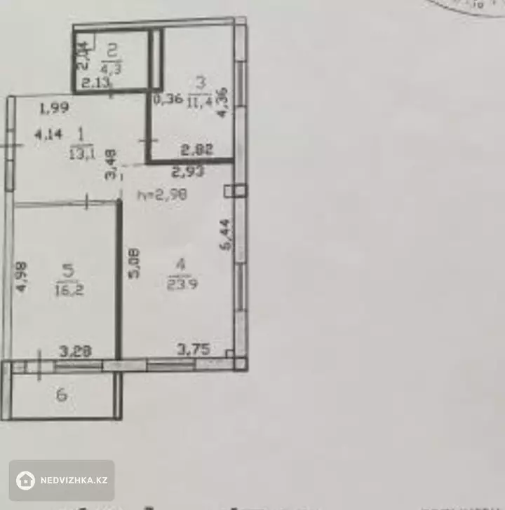 2-комнатная квартира, этаж 2 из 9, 71 м², фотография 4