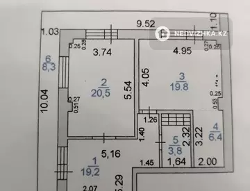 2-бөлмелі пәтер, қабат 11 барлық қабат саны 16, 78 м², 7-нобай