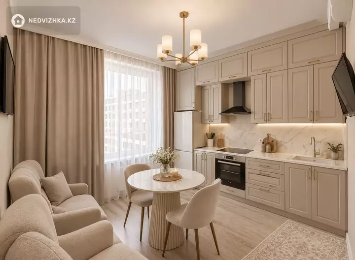 1-комнатная квартира, этаж 3 из 17, 45 м², Посуточно, фотография 2