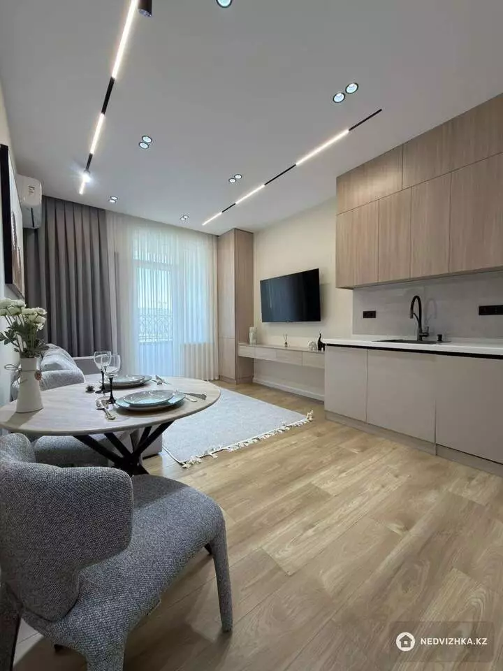 1-комнатная квартира, этаж 9 из 9, 57 м², Посуточно, фотография 5