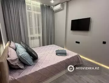 1-бөлмелі пәтер, қабат 8 барлық қабат саны 17, 45 м², Посуточно, 2-нобай