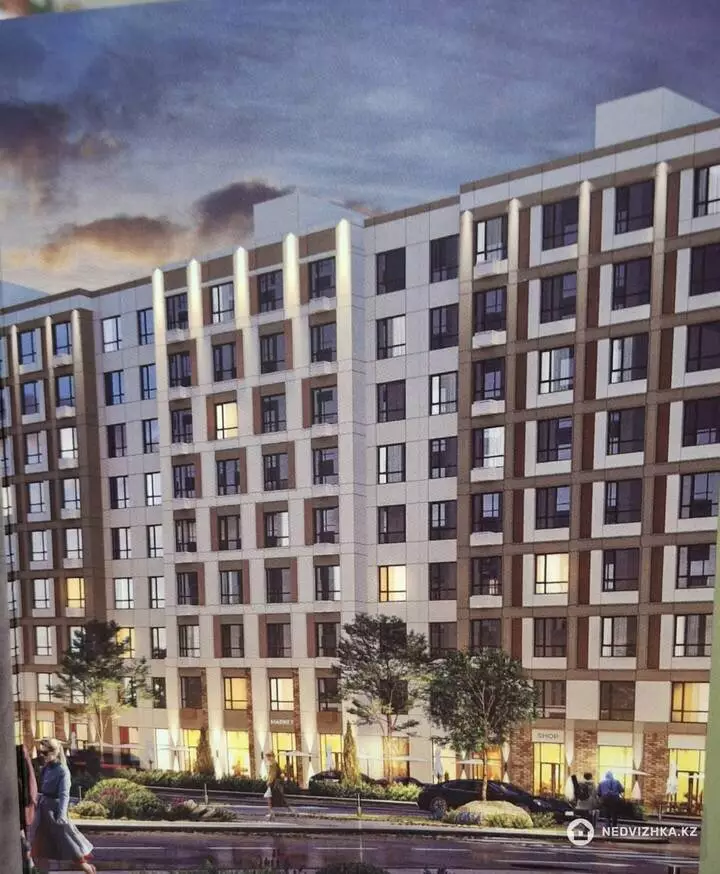 1-бөлмелі пәтер, қабат 2 барлық қабат саны 9, 39 м², 4-фотосурет
