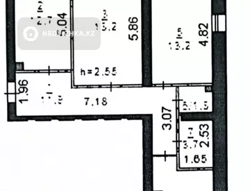 3-комнатная квартира, этаж 4 из 4, 81 м², миниатюра 1