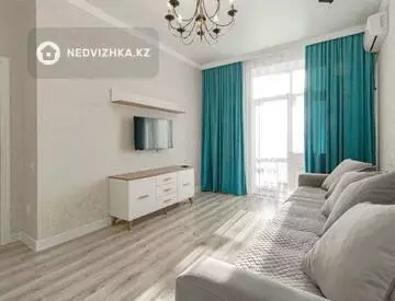 2-бөлмелі пәтер, қабат 5 барлық қабат саны 10, 55 м², Посуточно, 3-нобай