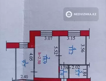 2-комнатная квартира, этаж 5 из 9, 43 м², миниатюра 7