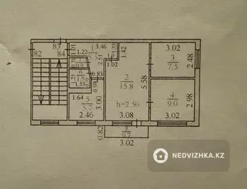 3-комнатная квартира, этаж 3 из 5, 47 м², миниатюра 1