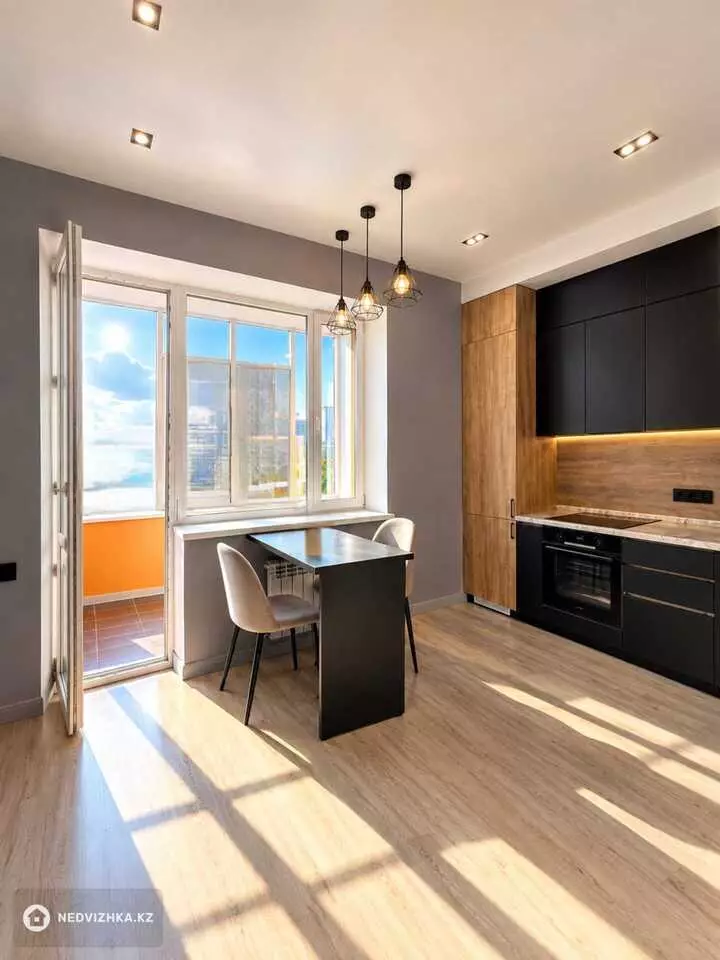1-бөлмелі пәтер, қабат 7 барлық қабат саны 9, 56 м², 3-фотосурет