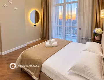 2-бөлмелі пәтер, қабат 15 барлық қабат саны 18, 48 м², Посуточно, 1-нобай