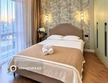 2-бөлмелі пәтер, қабат 15 барлық қабат саны 18, 48 м², Посуточно, 2-нобай