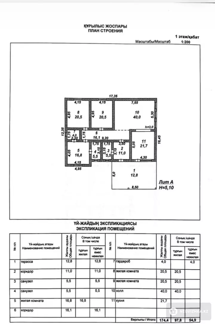 4-бөлмелі үй, 20 соттық, 174 м², 2-фотосурет