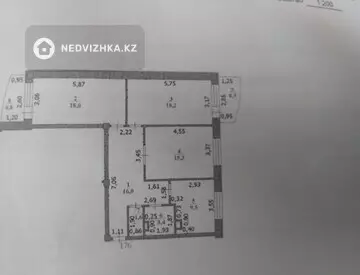 3-комнатная квартира, этаж 8 из 9, 84 м², миниатюра 1