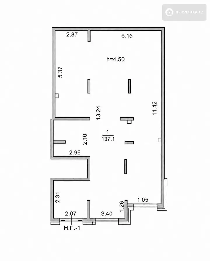 Офис, Магазин и др., этаж 1, 137 м², 4-фотосурет