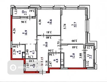 3-комнатная квартира, этаж 9 из 12, 107 м², миниатюра 1