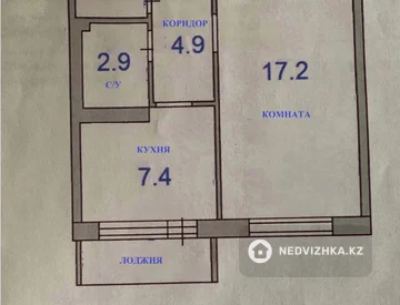 1-комнатная квартира, этаж 5 из 5, 36 м², миниатюра 1