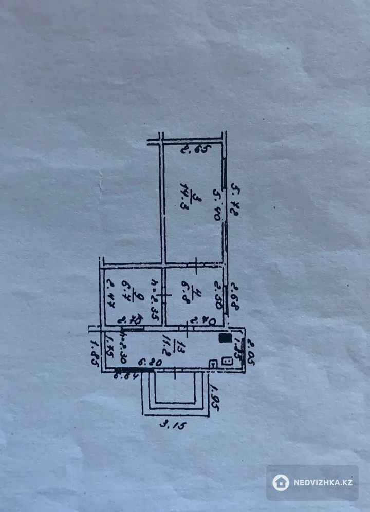 3-комнатная часть дома, 3 соток, 60 м², 2-фотосурет