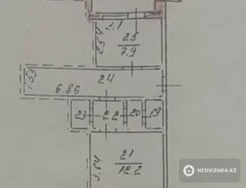 1-комнатная квартира, этаж 4 из 5, 18 м², миниатюра 1
