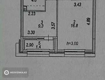 1-комнатная квартира, этаж 3 из 12, 38 м², миниатюра 1