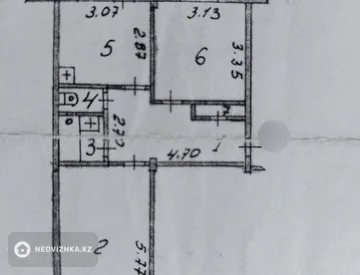 2-комнатная квартира, этаж 4 из 5, 56 м², миниатюра 1