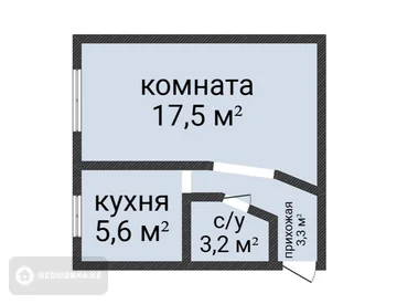1-комнатная квартира, этаж 1 из 5, 30 м², миниатюра 12