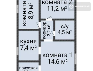 3-комнатный дом, 4.8 соток, 54 м², миниатюра 9