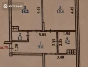 2-комнатная квартира, этаж 9 из 10, 68 м², миниатюра 6