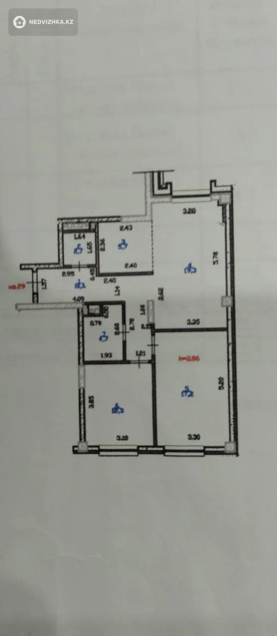 3-комнатная квартира, этаж 4 из 4, 83 м², фотография 3
