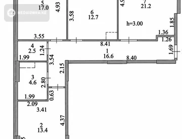 4-комнатная квартира, этаж 11 из 18, 91 м², миниатюра 8