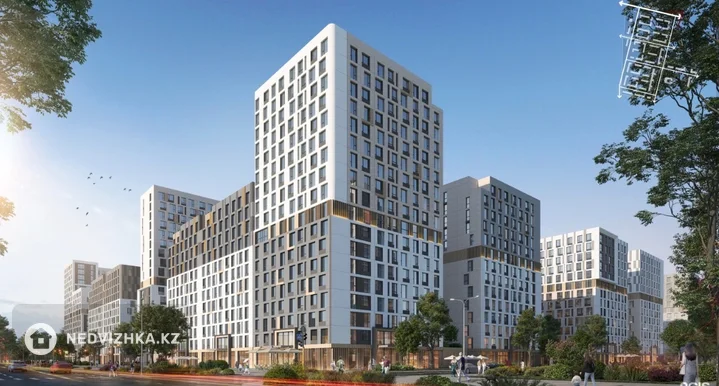 2-комнатная квартира, этаж 18 из 18, 56 м², фотография 2