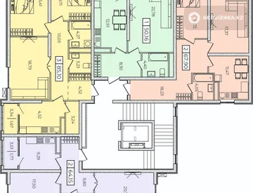 2-комнатная квартира, этаж 6 из 6, 69 м², миниатюра 5