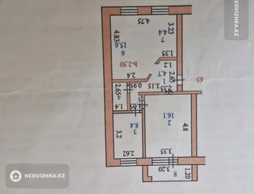 3-комнатная квартира, этаж 6 из 6, 63 м², миниатюра 10