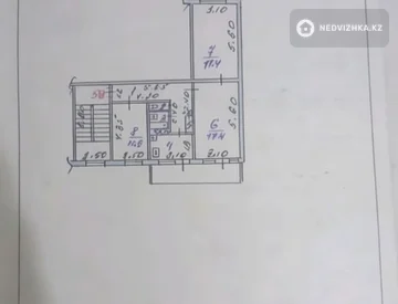 3-комнатная квартира, этаж 5 из 5, 64 м², миниатюра 8