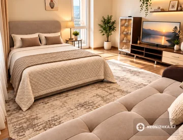 1-комнатная квартира, этаж 11 из 12, 50 м², На длительный срок, миниатюра 1